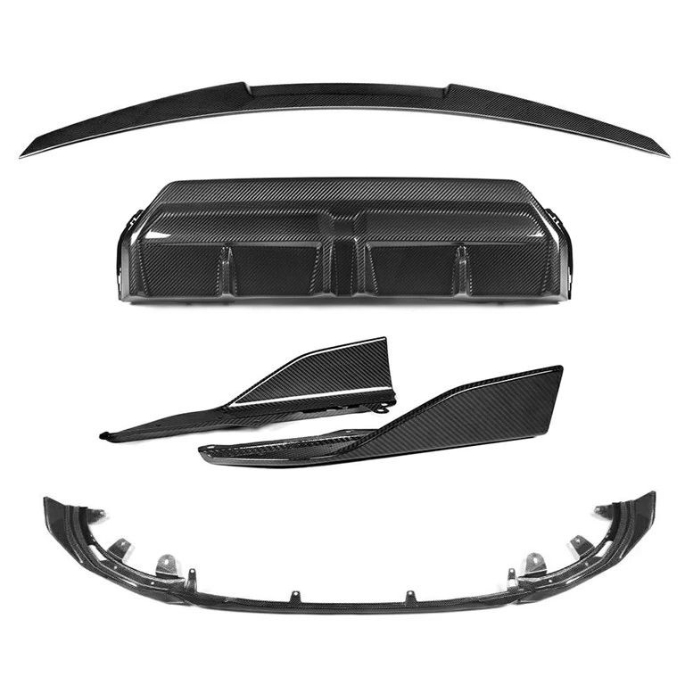 

Dry Carbon Fiber Body kit MP style Front lip diffuser side skirt spoiler for 2 Series G42 Coupe 2022+ car bumper kit