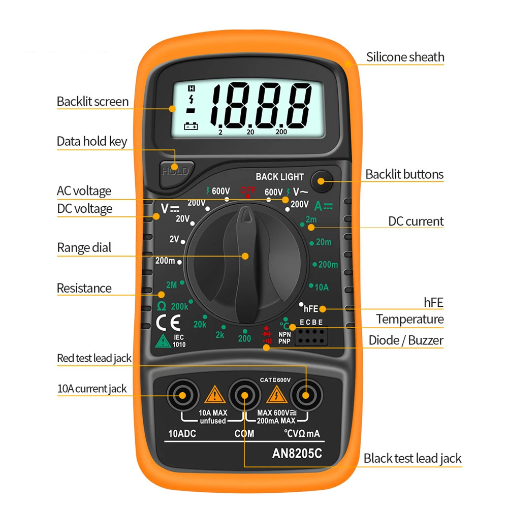 AN8205C Digital Multimeter digital multimeter
