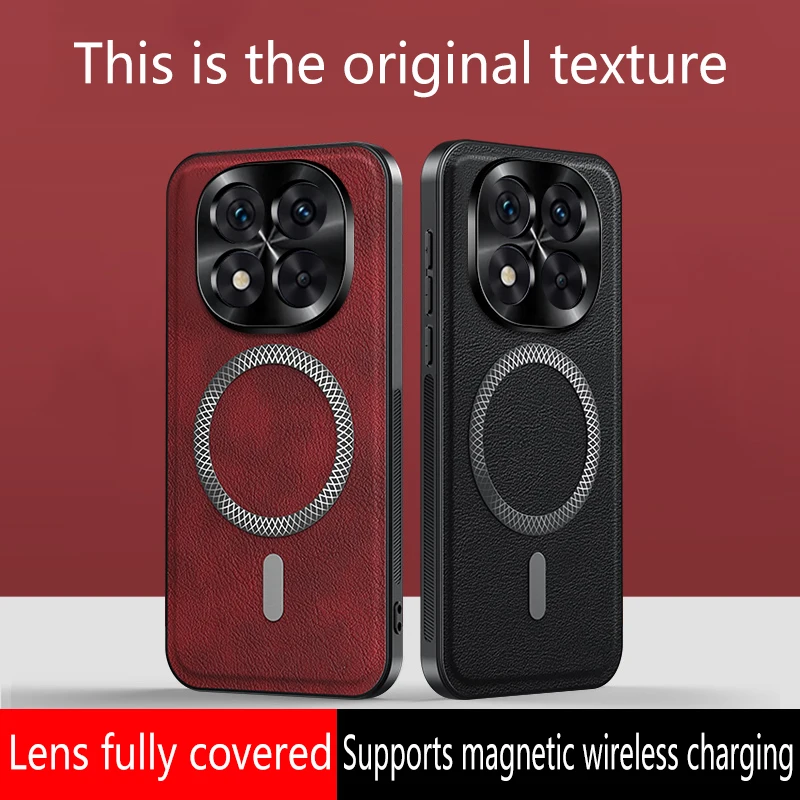 Leather Full-Cover Magnetic Waterproof Shockproof Fingerprint-Resistant Phone Case