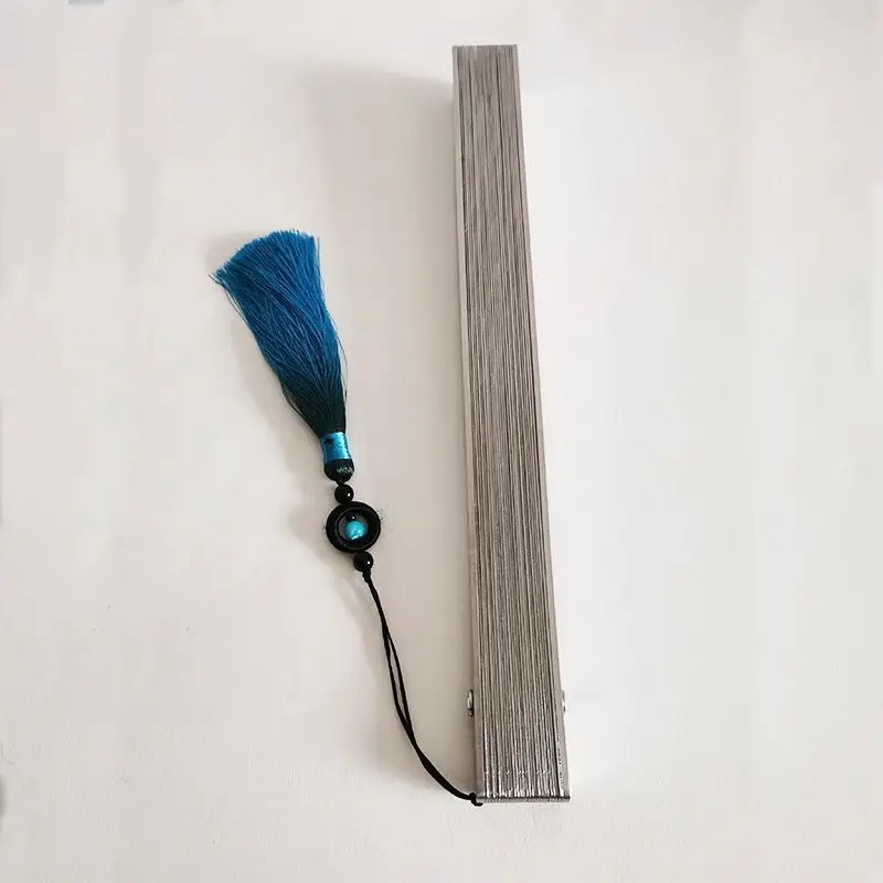 Металлический складной веер из нержавеющей стали, железный веер для ...