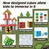 100pcs Magnetic Blocks-Build Mine Magnet World Set for Boys & Girls Age 3+, Sensory Toys for Toddlers Gifts Construction Toys 4
