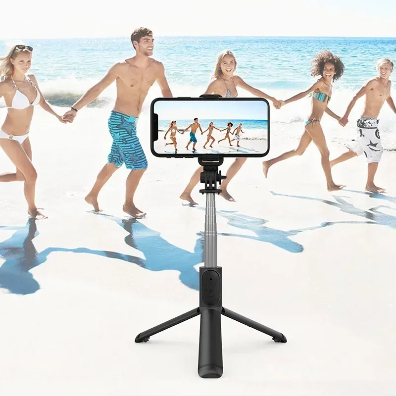 Selfie Stick Q01 Mobile 101cm Extendable Desktop Tripod Phone Holder With Wireless Remote Control for Smartphones Action Camera