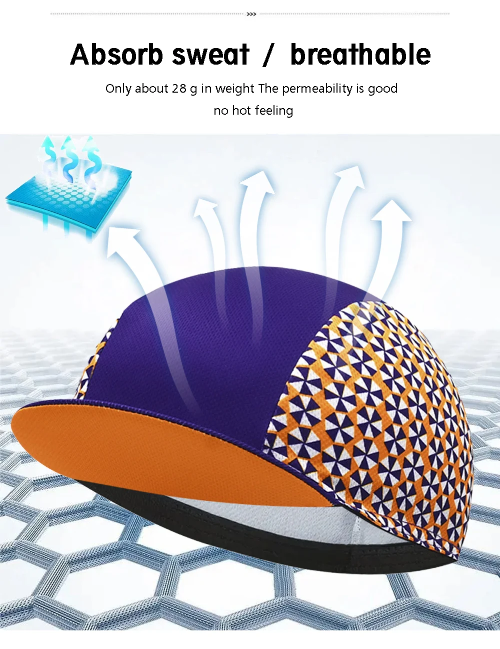 Description Picture 2 of itemRetro Classic Men's Cycling Caps Outdoor Sports Bike Hats Breathable Quick Dry