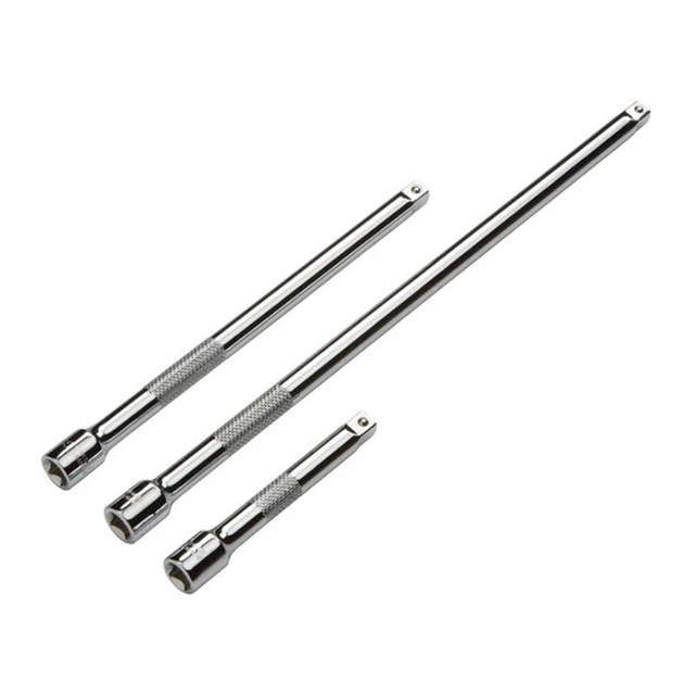 1pcs 1/4 Inch Socket Ratchet Wrench Extension Bar 50/100/150mm Long Bar Steering Sleeve Connecting Rod Socket Extender Hand Tool 2