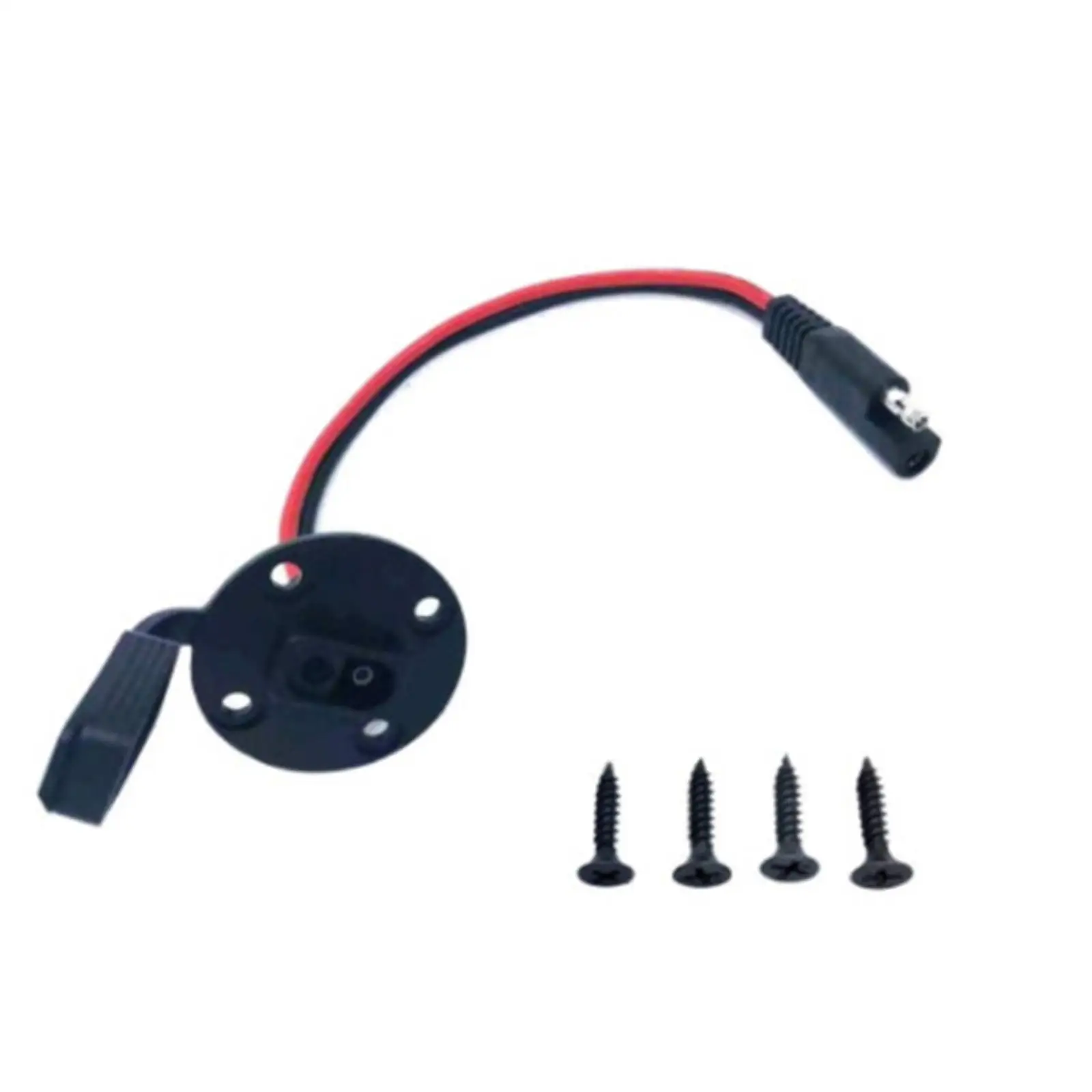 

SAE Quick Connector Waterproof Cap with 4 Screws 14AWG Weatherproof SAE Extension Cable for Solar Generator Battery Charger