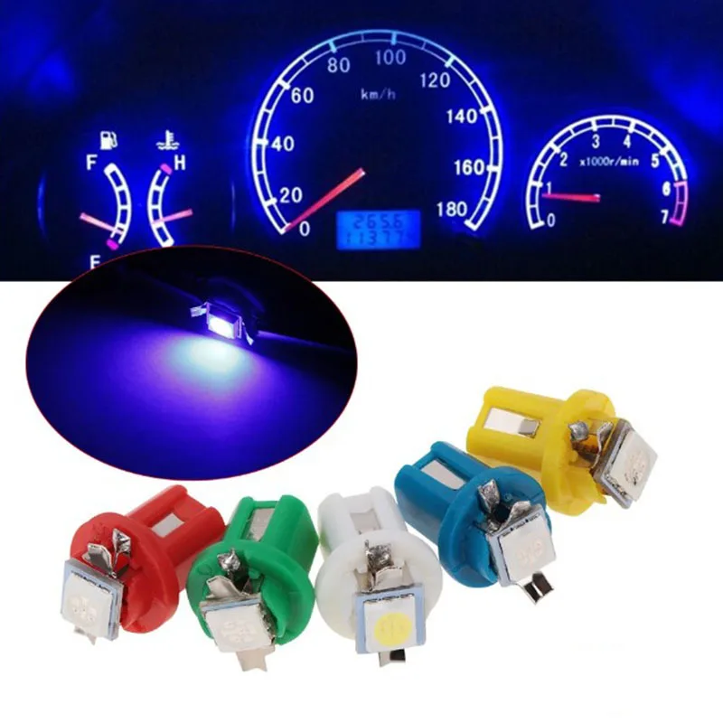 Lote De 20 Bombillas LED COB B8.4D Blancas 12V Para Tablero De Instrumentos – Luz Intensa Y Duradera