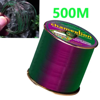 REDTOMATO 500m Color Changing Chameleon Line Fluorocarbon Coat Monofilament Nylon  Carp Wire Leader Line Fishing Equipment 1