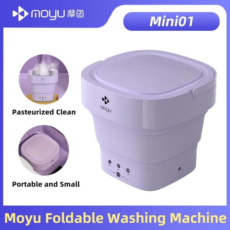 Small Folding Portable Washing Machine Home Dormitory Underwear Baby  Clothes UV Antibacterial Purification Mini Laundry Machine - AliExpress