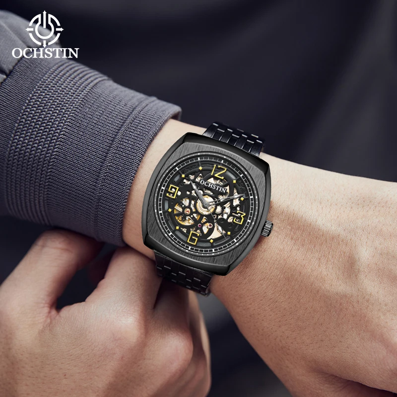 2023 OCHSTIN Top Brand Luxury Watch Automatic Men Mechanical Wristwatch Sports Waterproof Glass Stainless Steel  Reloj Hombre