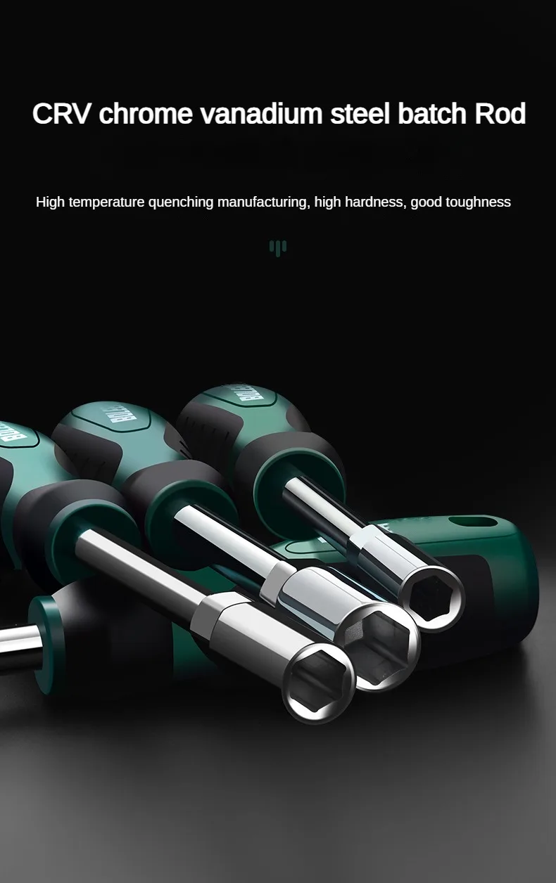 Description Picture 6 of item5-14mm Hexagonal Screwdriver Multi-size Socket Wrenches Nut Driver for Automotive Mechanical Home Repair Hex Bit Hand Tools