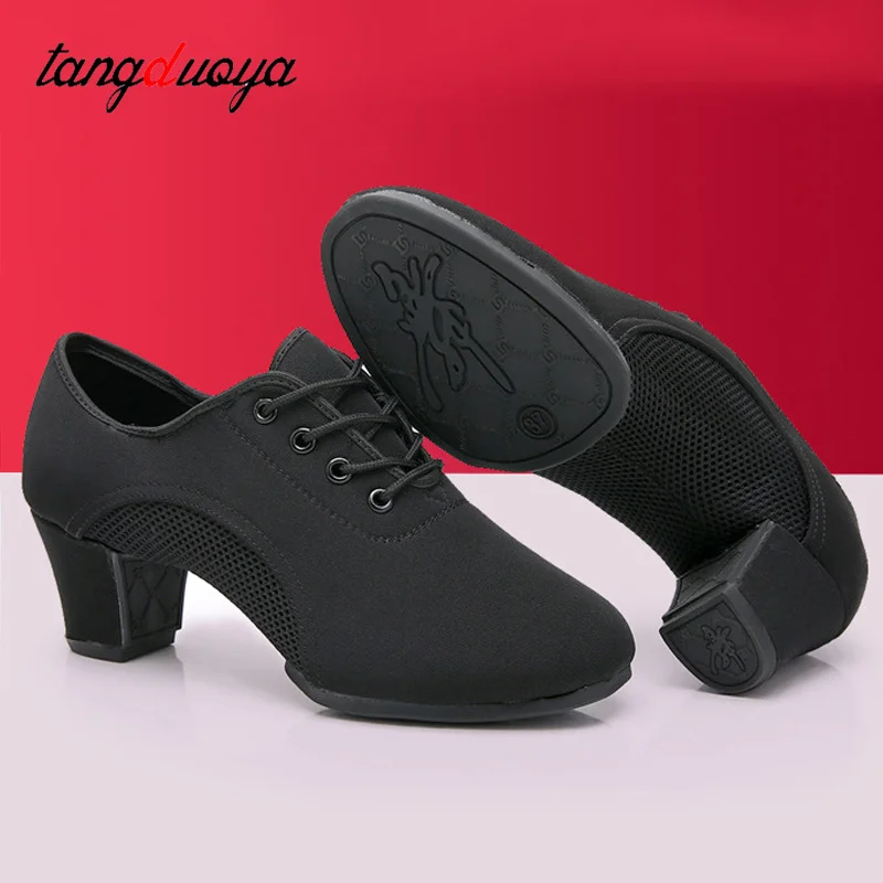 

New Latin Dance Shoes Tango Salsa Girls Woman Adult Modern Ballroom Dance Shoes Teacher Shoes 3/5cm Oxford Sneakers