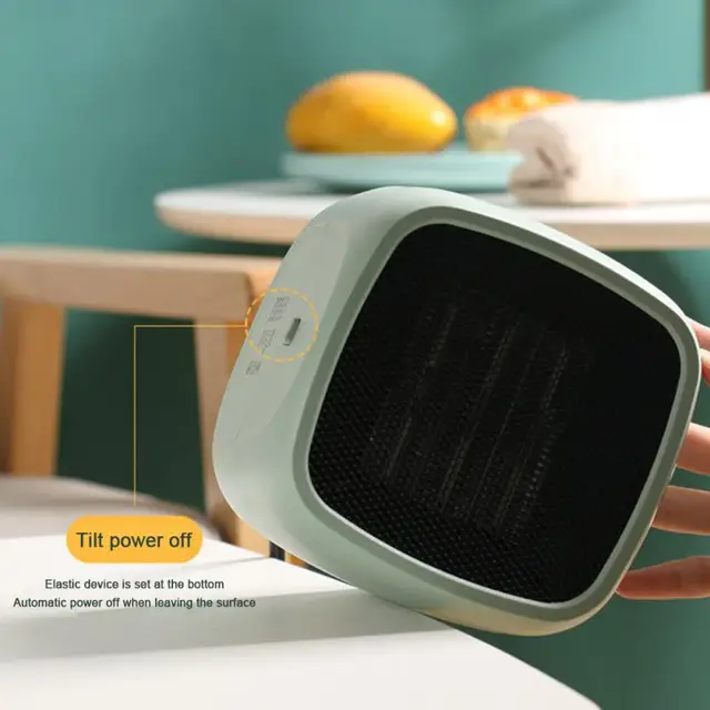Mini Fűtés Tartós Fűtéses Néma Alacsony Energiájú Kis Háztartási Fűtő Ventilátor Típusú Légmelegítő 14 10 Cm Hőfúvó Háztartás - Image 2
