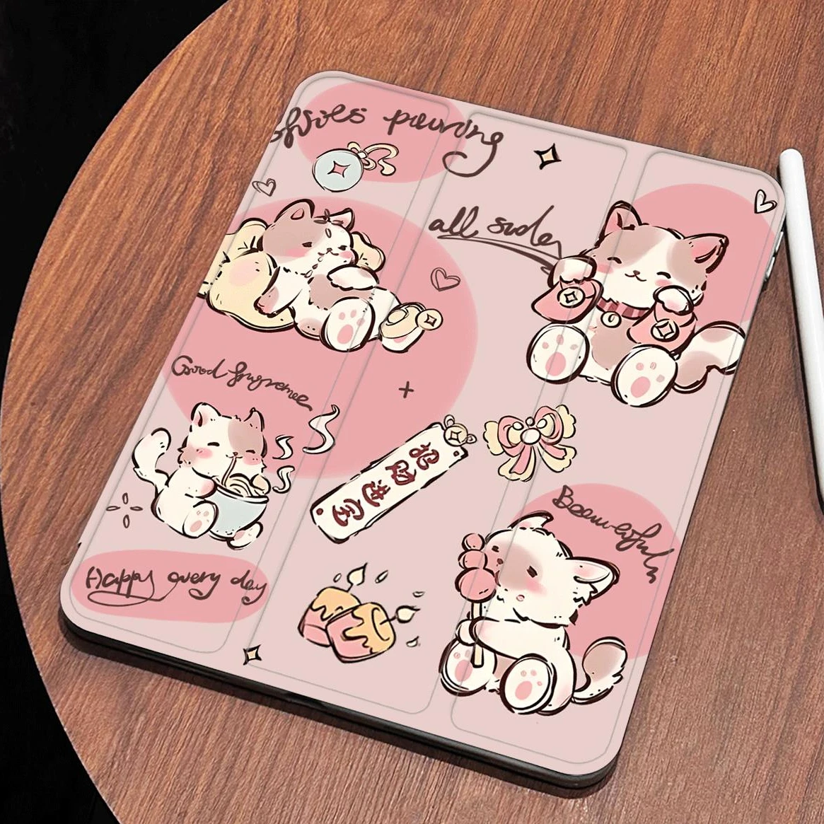 Fortune Cat Protective Tablet Case – Universal Fit