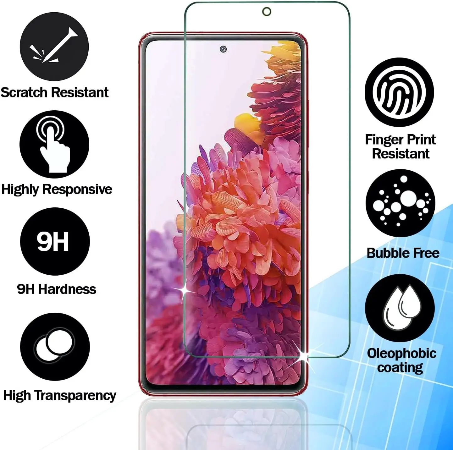 Premium 9H Tempered Glass Screen Protector – HD Clarity, 2/4 Pack