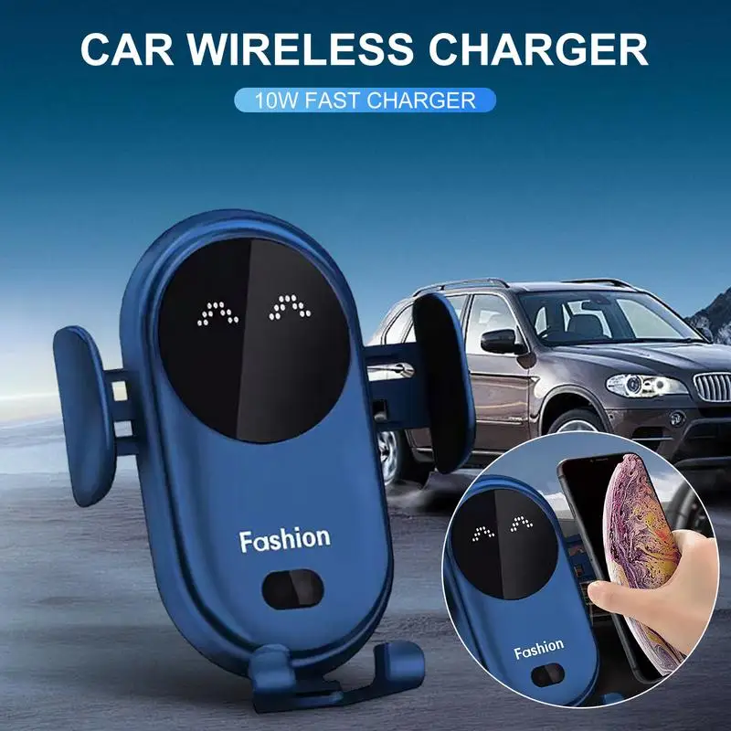 

Wireless Car Phone Holder Charger Cell Phone clamp Adjustable360 Degree Windshield Air Vent Phone Mount Fast Charging Charger
