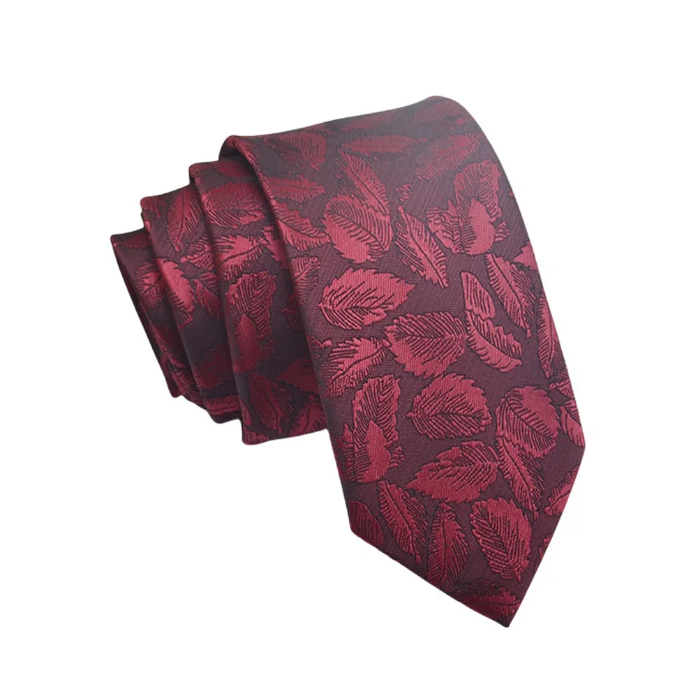 Mens Jacquard Tie - Floral Dot Necktie for Weddings  Daily Wear