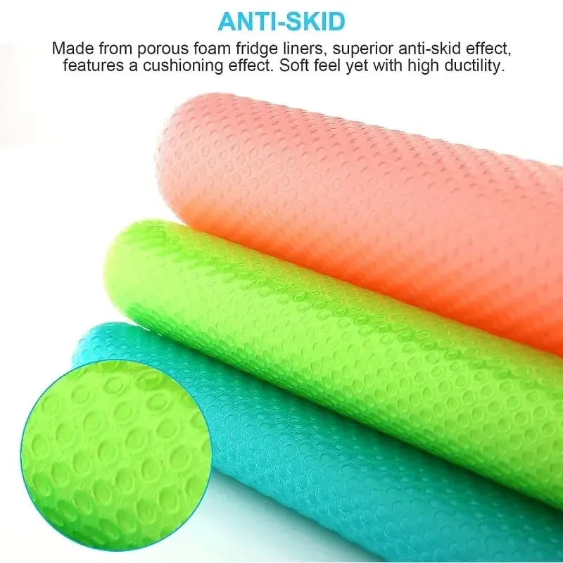 Refrigerator Pad Non-Slip Waterproof Can Be Cut 4pcs Fridge Shelf Liner Mat Kitchen Washable Drawer Cabinet Pads Table Placemats