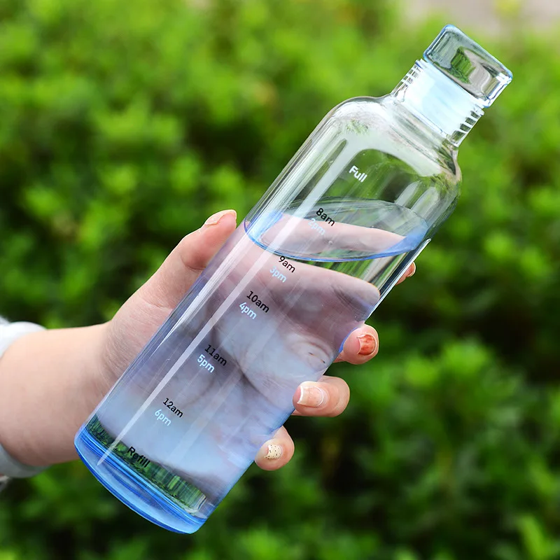  UTUT Botella de beber fácil llevar 500ML botella de cristal del  jugo de agua útil 7 : Hogar y Cocina