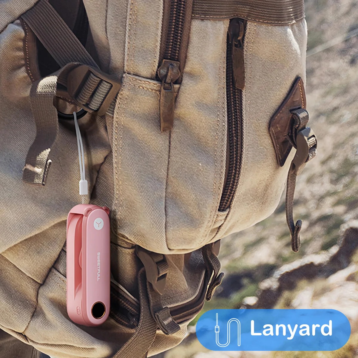 Portable Handheld Small Fan 2-speed Wind 1500mah Battery Capacity Mini USB Rechargeable Foldable Fan Suitable For Outdoor Use