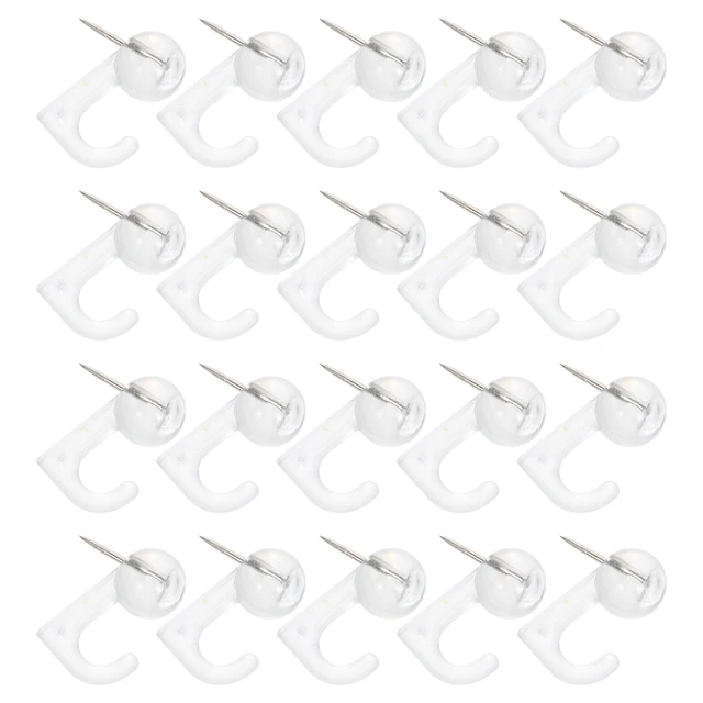 20pcs Push Pin Hooks Alloy Thumb Tacks Decorative Wall Pin Picture Hanging  Hooks 