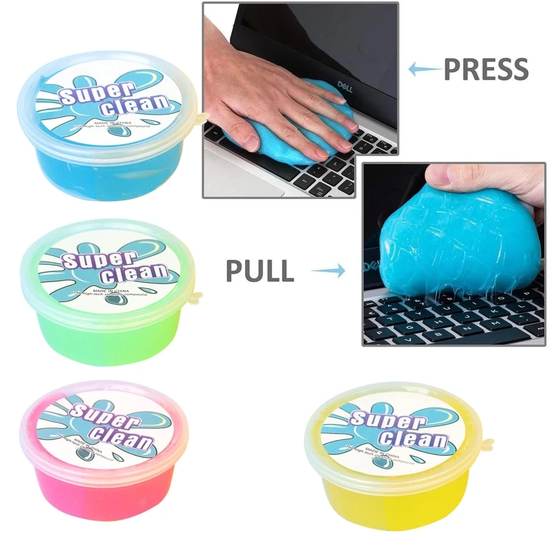 Sticky Slime Super Dust Clay Dust Keyboard Toy Snot Gel Computer Mud Putty USB Laptop Cleaner Mucus Cleaning Portable cleaning gel,cleaning magic mud