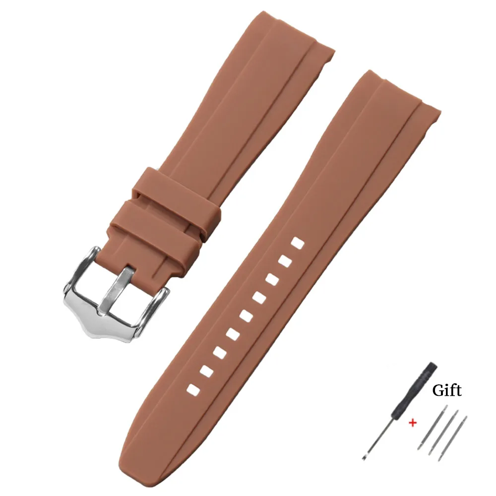 Deluxe Curved Silicone Strap - High-Quality Waterproof Replacement Band