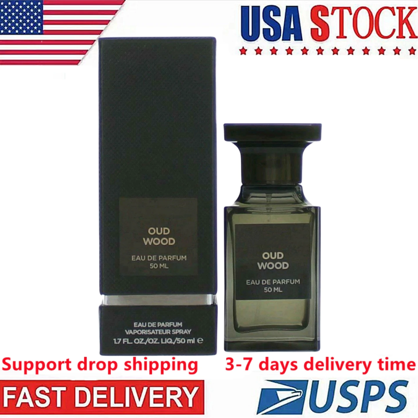 

3-7 дней доставки в США для мужчин и женщин спрей 50 мл Oud Wood EDP долговечный спрей для тела с оригинальным запахом натуральный спрей
