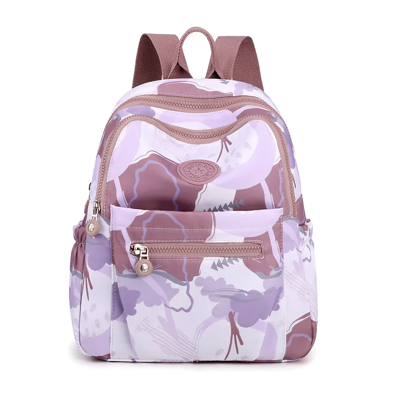 2022 New Nylon Cloth Ladies Backpack Fresh And Sweet Oxford Cloth Rucksack Fashion Casual Backpack Light Travel School Bag 