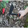 Thicken Dual Use Small Hoe Farm Garden Tools Harrow Iron Head Dual Purpose Weeding Rake Labor-saving Loosening Soil Handheld Hoe 5