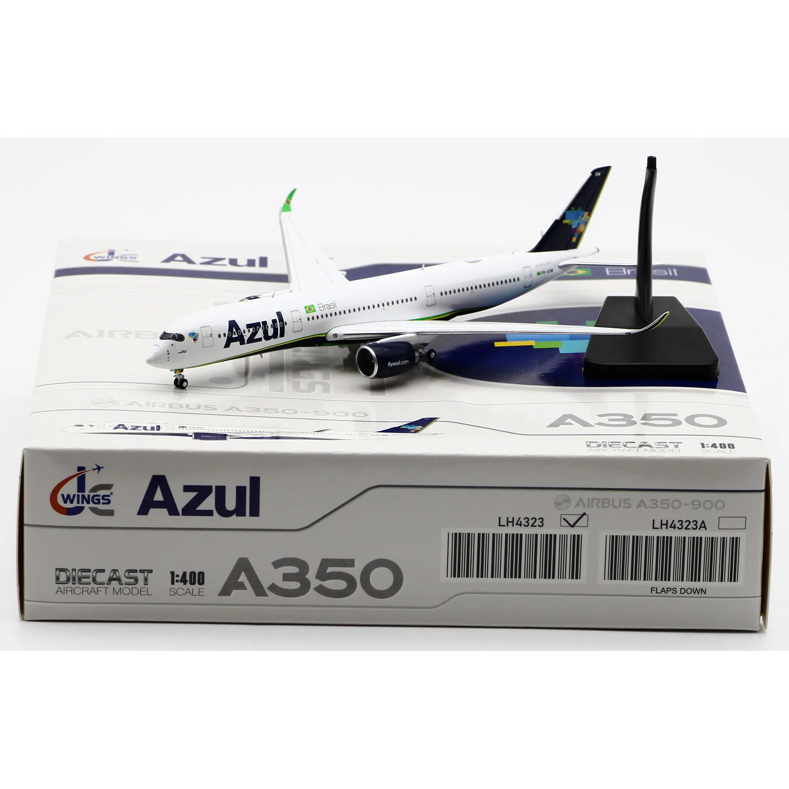 lh4323-regalo-aereo-da-collezione-in-lega-jc-wings-1-400-azul-airlines-airbus-a350-900xwb-diecast-aircraft-jet-model-pr-aow-con-supporto