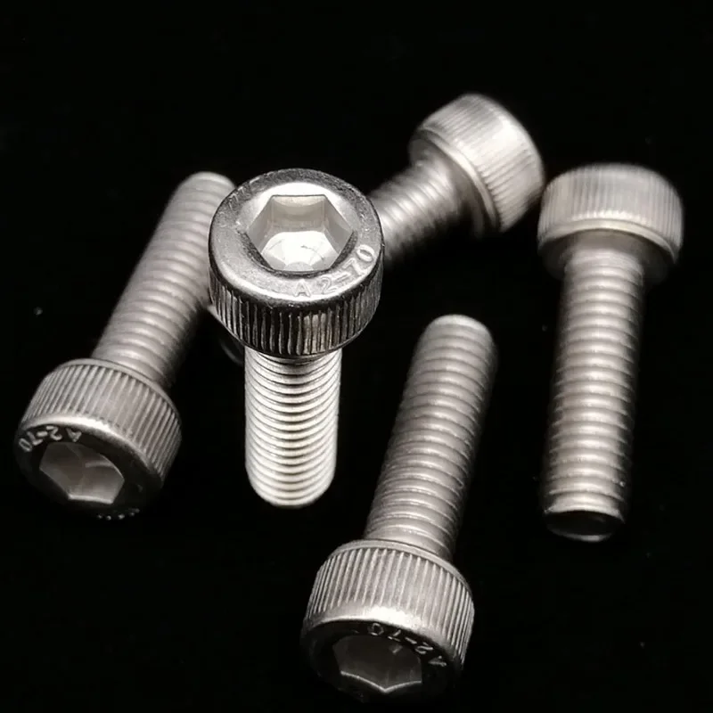 Metric Machine Screw M1.6 M2 M2.5 M3 M4 M5 304 Stainless Steel Hexagon Hex Socket Cap Head Screw Bolt Nut Set 1140pcs Assortment