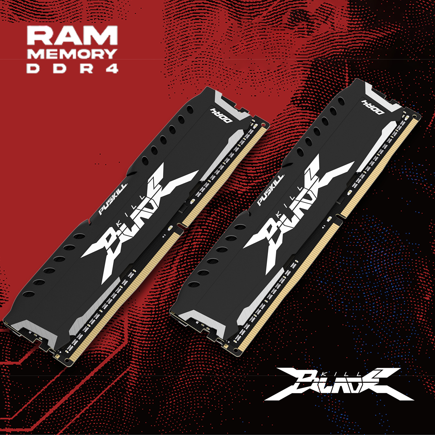 PUSKILL MemÃ³ria RAM DDR4 16GB 8GB 1.2V 3200MHz 2666MHz Desktop Computer UDIMM Cooling Vest Memory Memoria