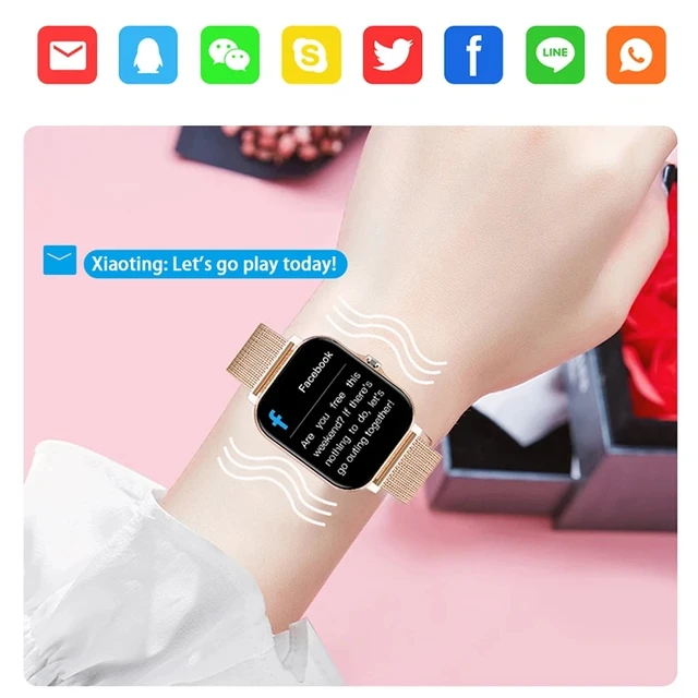 Montre Connectée avec Moniteur de Fréquence Cardiaque et d'Activité Physique pour Homme et Femme
