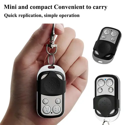 Garage Door Gate Opener Duplicator 4-Button Metal Buttons 433MHz Universal Clone Fixed Learning Rolling Code Gate Duplicator - Image 3