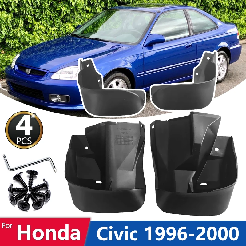 Per Honda Civic Ek Coupe Berlina 1996 1997 1998 1999 2000 Paraspruzzi Parafango Parafango Mud Flaps Guard Splash Accessori Auto 4 Pezzi