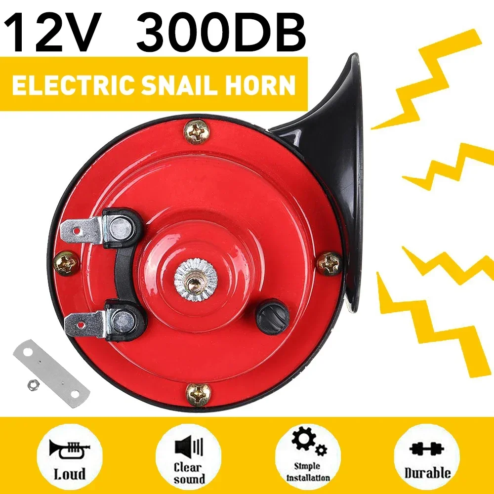 12V 300DB Super Loud Horns Universal for Car Motorcycle Truck Train Boat Waterproof Automotive Loudspeaker Electric Sound Signal