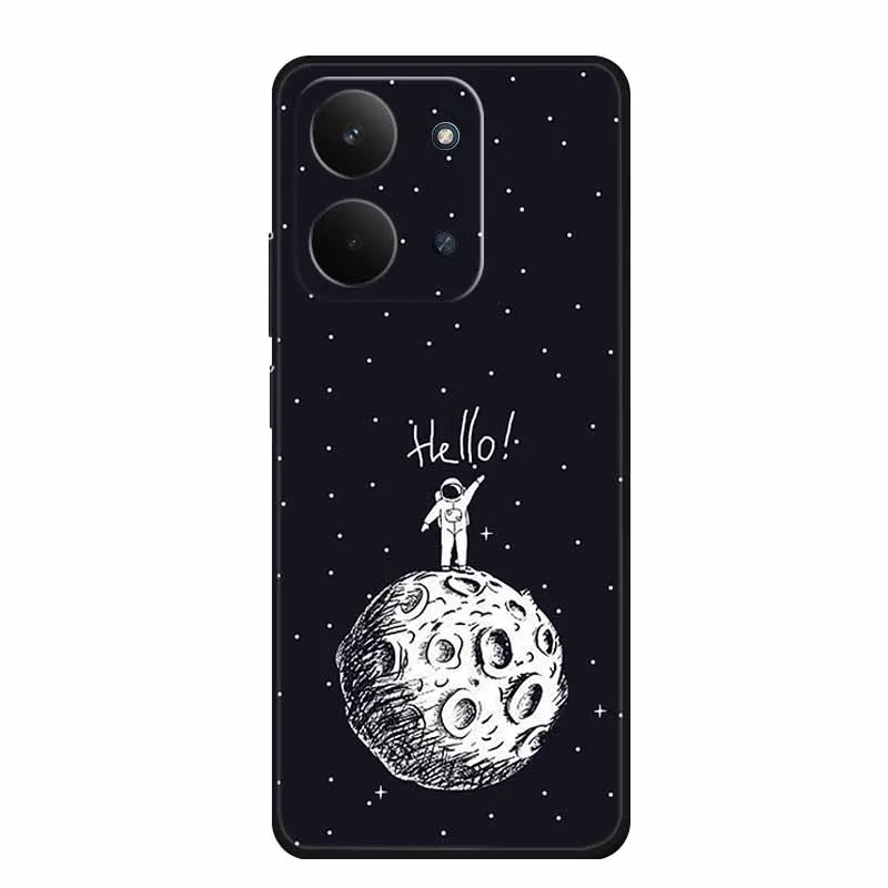 Sleek Black Silicone Soft TPU Phone Case - Protective Back Cover