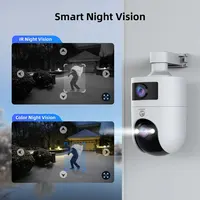 JOOAN 4K IP PTZ caméra extérieure étanche à double objectif 5g suivi automatique de la caméra de sécurité, caméra de surveillance vidéo sans fil 6