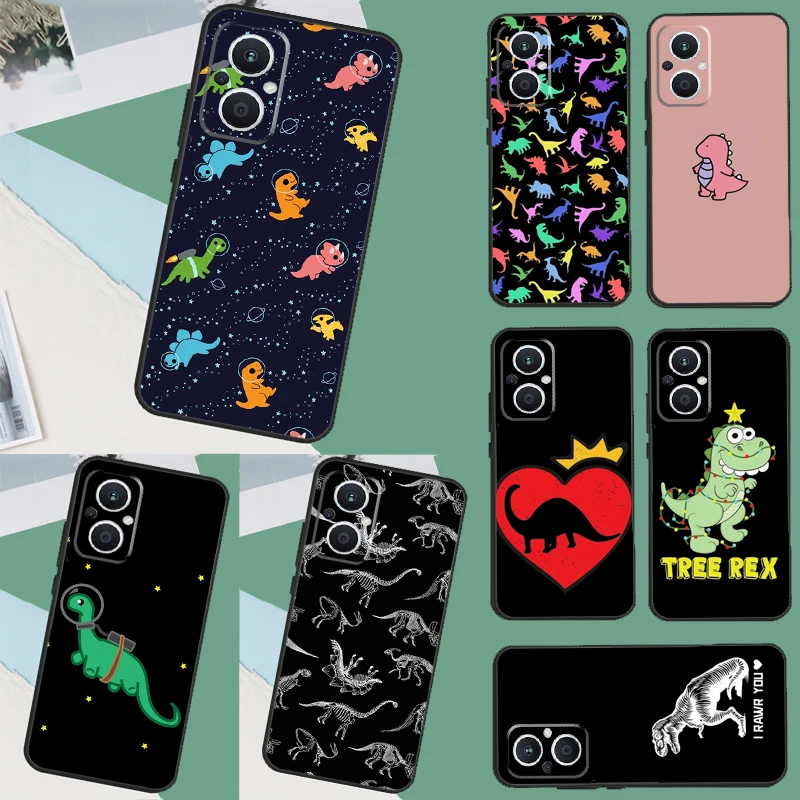 Animal Dinosaur Fun Dino Funda Per Oppo Reno 8 7 6 5 4 Lite 3 2Z 4Z 5Z 8T Oppo Find X6 X5 Pro X2 X3 Neo Lite Case