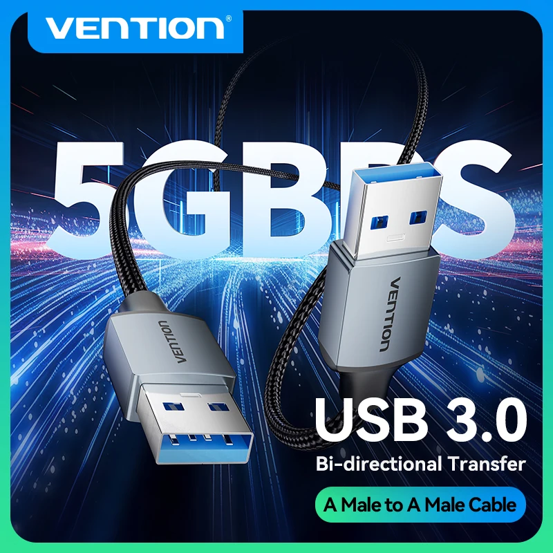 Vention USB to USB 3.0 익스텐션 케이블, A 타입 수-수 USB 연..