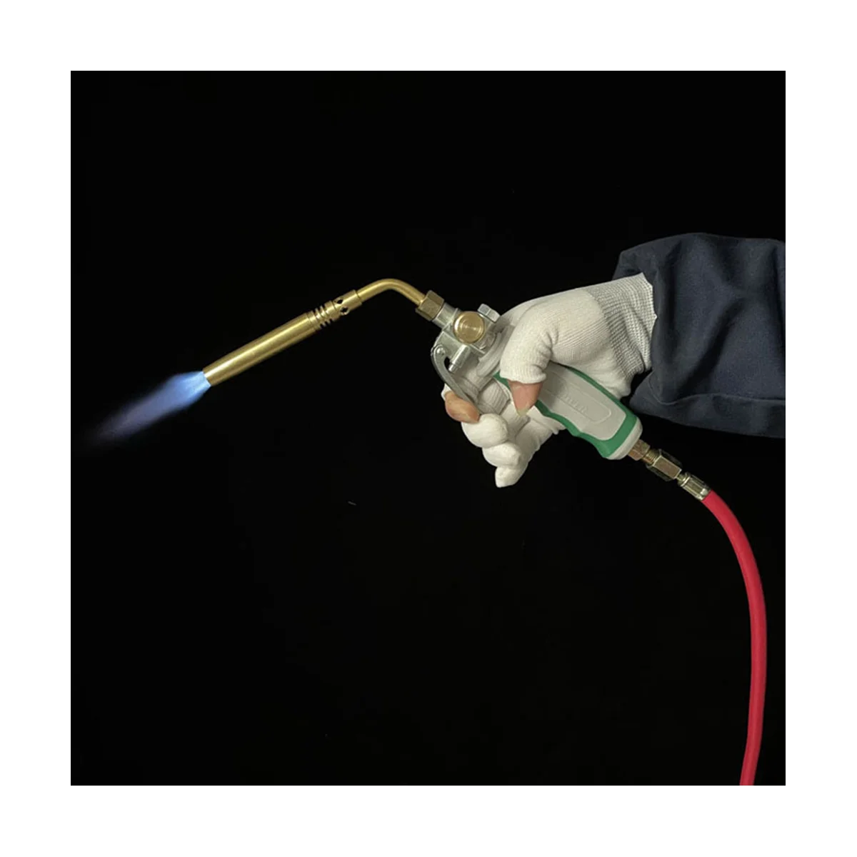 Professional Dual Switch Torch Brazing Torch of Propane Gas 1.6M Hose Ignition Gas Flame Soldering Tool for BBQ Heating 5