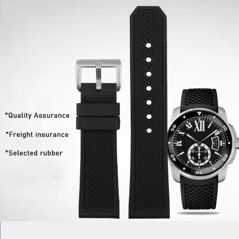 

Ремешок резиновый мягкий водонепроницаемый для часов, 23 мм, 24 мм