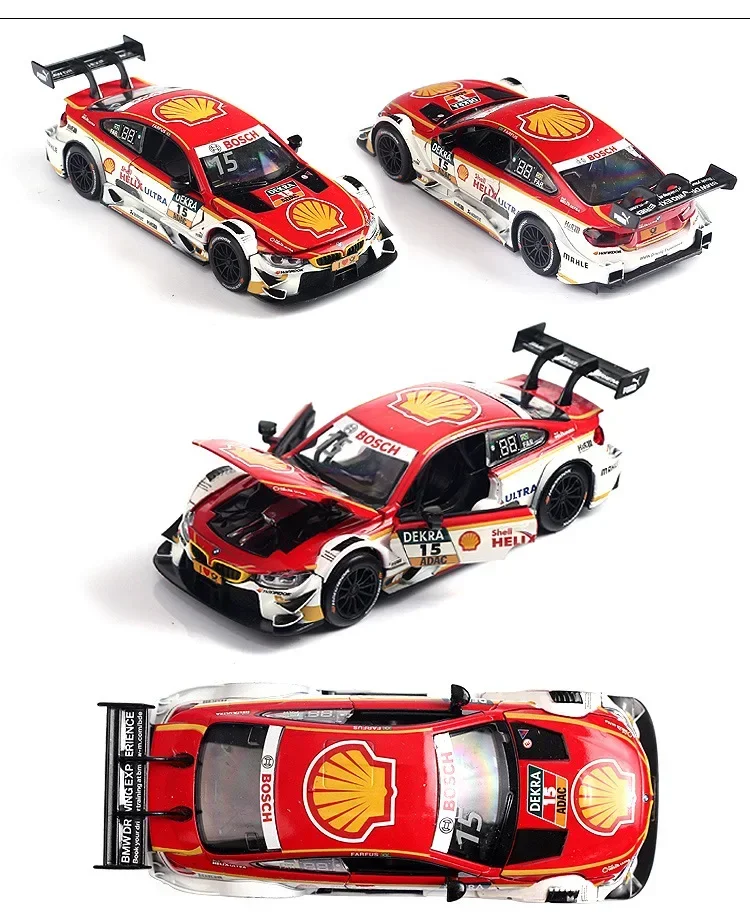 RMZ City 1:32 Alloy Diecast M4 DTM M8 GTE Car Toy Model Sport