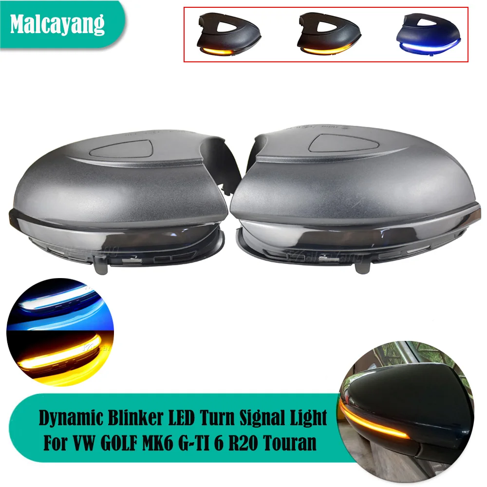

Автостайлинг для VW GOLF MK6 G-TI 6 R20 2008-2012 Touran 2011-2015 2 шт. динамический фонарь поворота фонарь боковой зеркальный индикатор