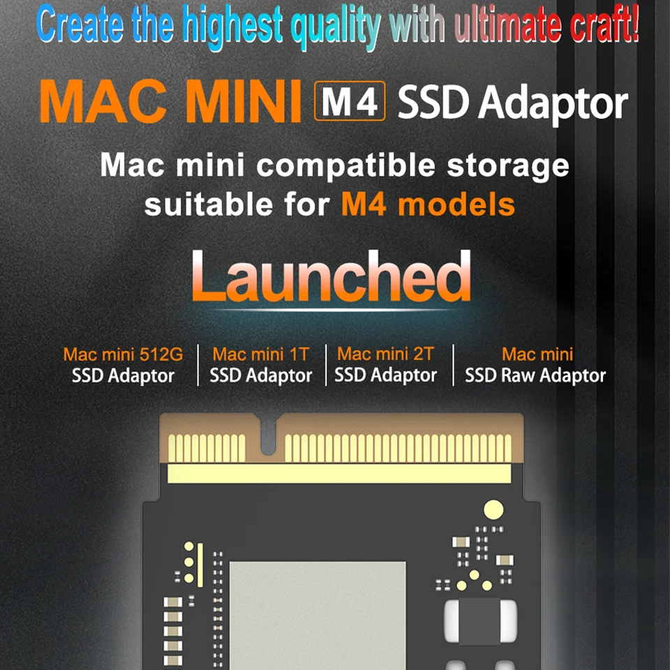 JCID New M4 Mac Mini SSD Internal Hard Disk 2TB/1TB 10-Layered PCB
