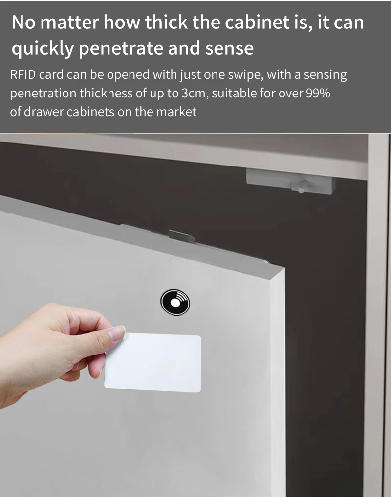 Tuya Smart Drawer Cabinet Invisible Lock Keyless Unlock Furniture Locker Safe El