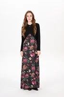 AS AW25 robe élégante en satin + haut croisé en tricot + col montant femme ensemble de vêtements réglable longueur au sol maxi 3