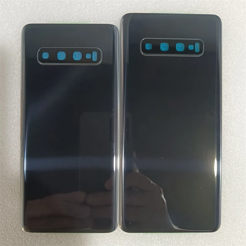 Phone Back Cover Glass Phone Back Cover Phone Camera Lens Samsung Phone Case For Samsung Galaxy S10 S10 Plus Battery Back Cover 3D Glass Panel Rear Door Housing Case With Camera Lens +Adhesive Replace