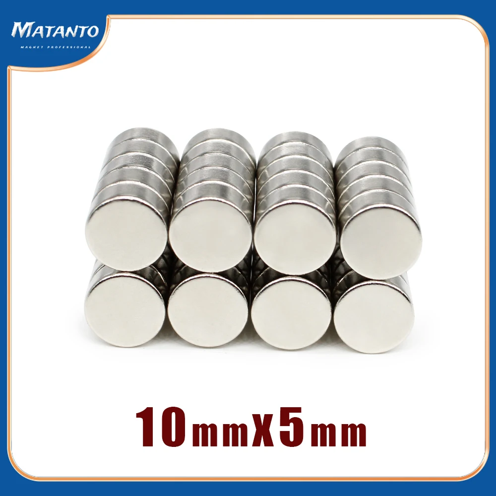 10/20/30/50/100/150PCS 10×5 mm Disc Strong Powerful Neodymium Magnet 10mmx5mm Round Search Magnet 10x5mm Permanent Magnet 10*5