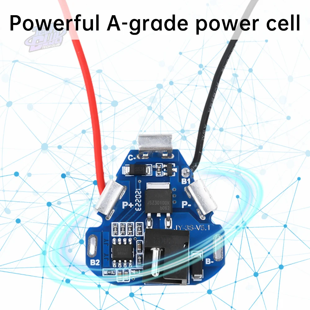3S 12V DC 18650 Lithium Box Circuit Pack Shell Case Bracket Hand